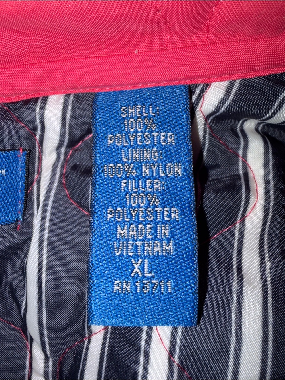 Quilted Red Men's Jacket - Picture 7 of 8